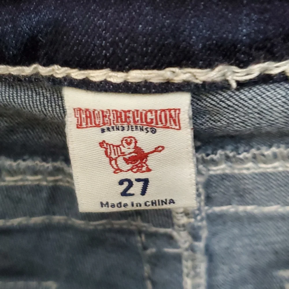 Wms TRUE RELIGION skinny jeans (sz 27) - Picture 7 of 7